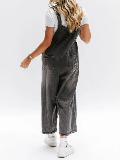 Lacky | Losvallende Denim Overall