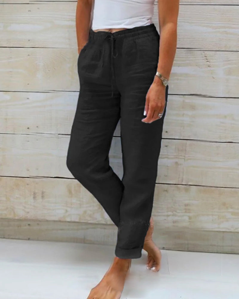 Zoe | Comfortable Linen Pants