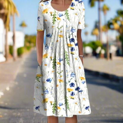 Adelaide | Zomerjurk met Bloemenprint