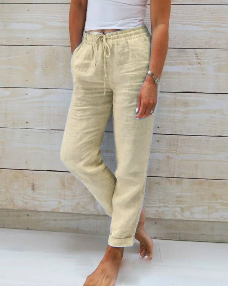 Zoe | Comfortable Linen Pants