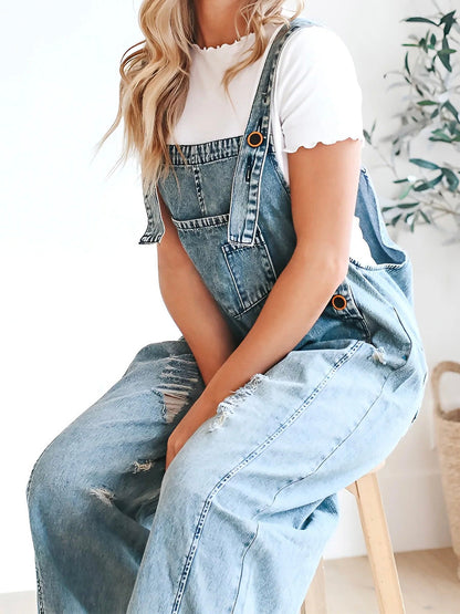 Lacky | Losvallende Denim Overall