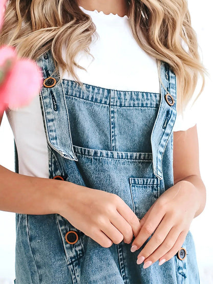 Lacky | Losvallende Denim Overall