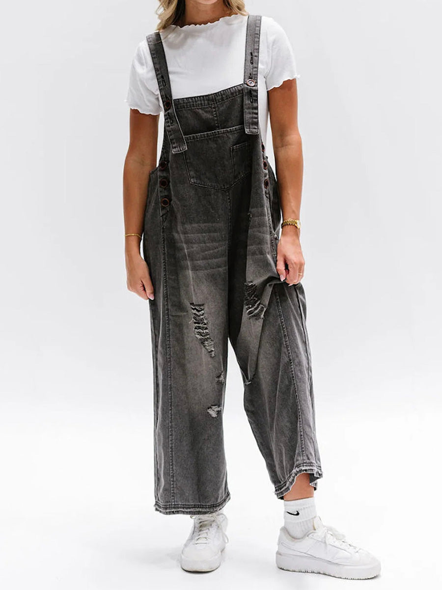 Lacky | Losvallende Denim Overall