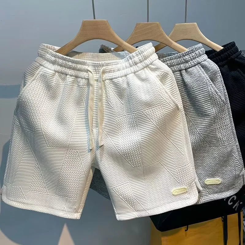 Carl | Heren Shorts met Visgraat Patroon