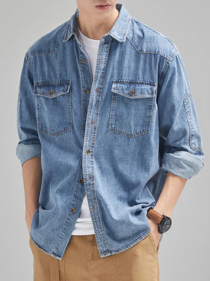 Stan | Denim Heren Overhemd