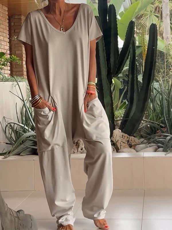 Martha | Casual  V-Hals Jumpsuit