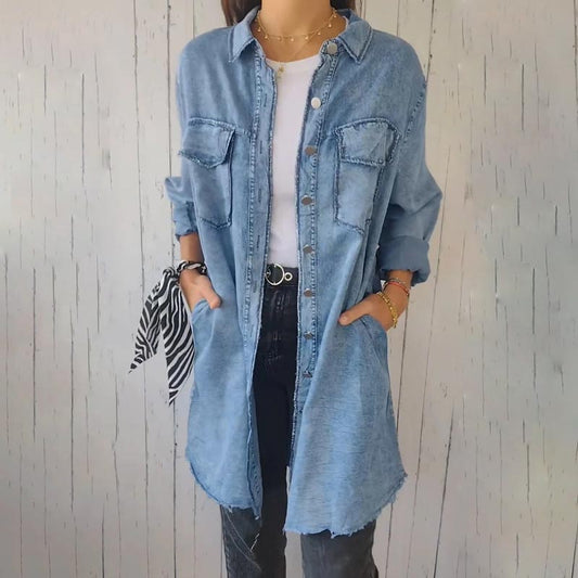 Dina | Comfortabele Oversized Denim Jas