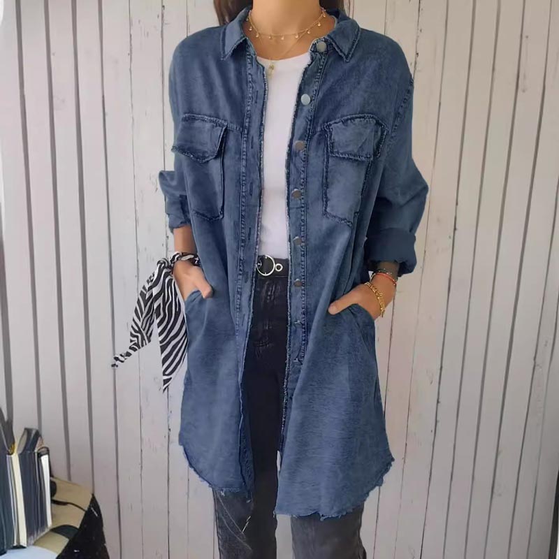 Dina | Comfortabele Oversized Denim Jas