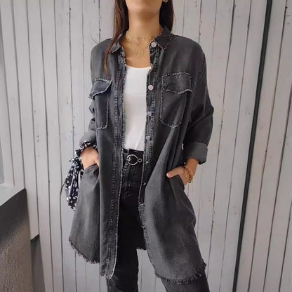 Dina | Comfortabele Oversized Denim Jas