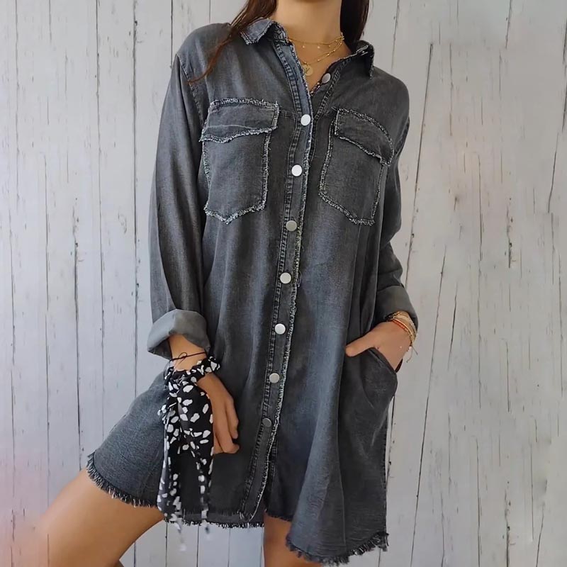 Dina | Comfortabele Oversized Denim Jas