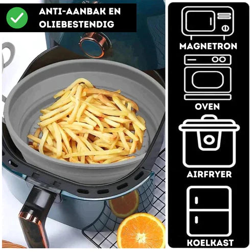 GrillMaster™ - Siliconen Grillmand voor een Schone Airfryer & Oven (1 + 1 GRATIS)