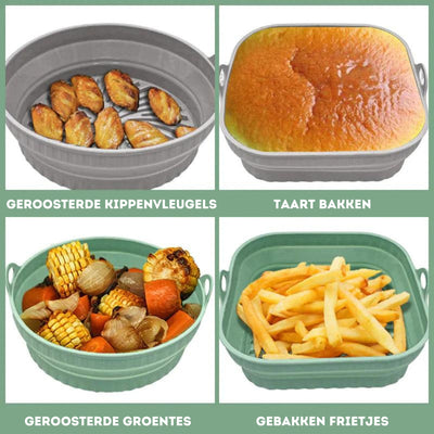 GrillMaster™ - Siliconen Grillmand voor een Schone Airfryer & Oven (1 + 1 GRATIS)